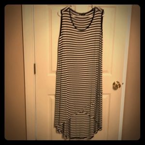 Hi-low striped dress sz 2X